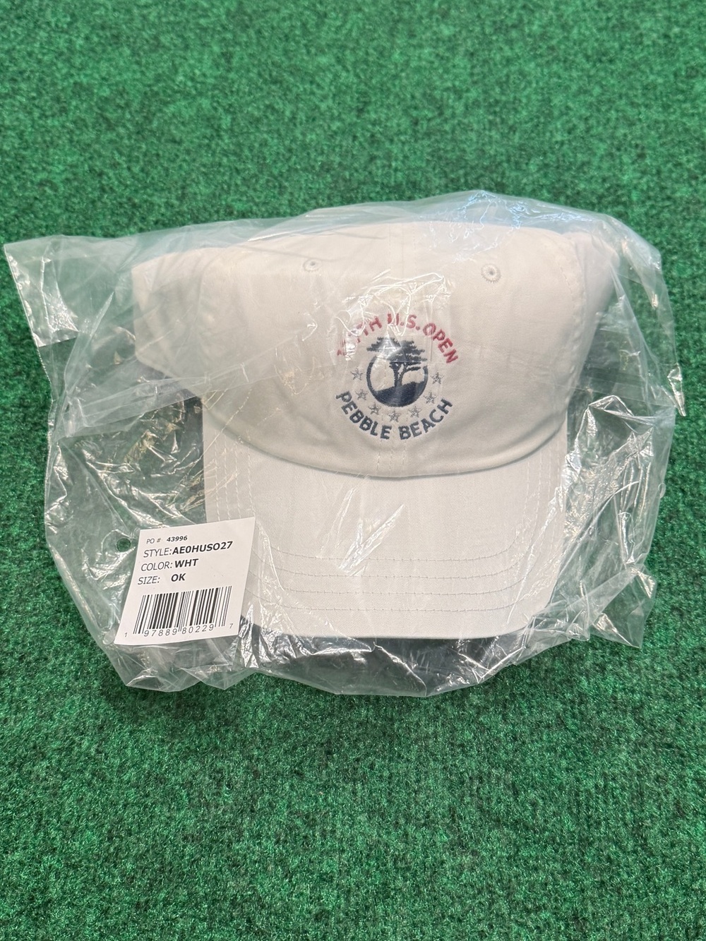 *NWT UNRELEASED* Peter Millar Hat from 127th U.S. Open at Pebble Beach (White)